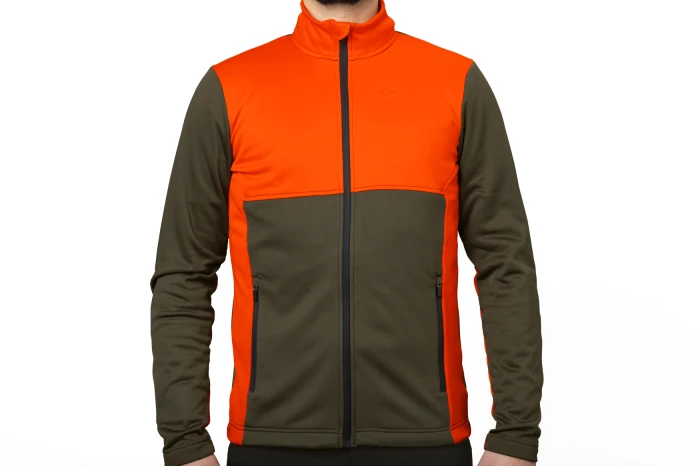 Polar Seeland Elliot Fleece Pine Green/Hi-Vis Orange