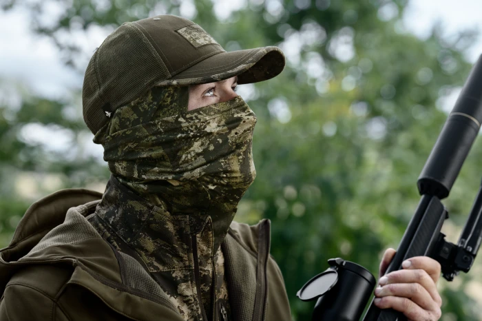 Kominiarka Seeland Tagus Camo Face Cover InVis MPC Green