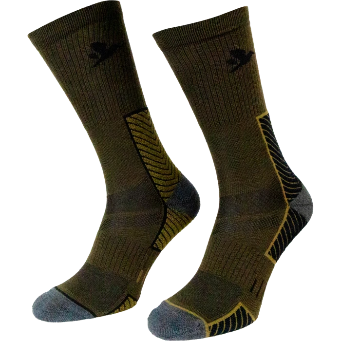 Skarpety Seeland Field Merino Sock 2Pack Pine Green/Military Olive