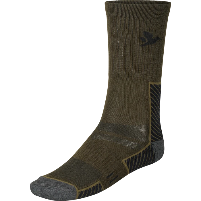Skarpety Seeland Field Merino Sock 2Pack Pine Green/Military Olive