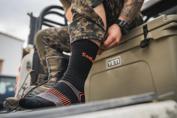 Skarpety Seeland Field Coolmax Sock 2Pack Black/Dark Grey