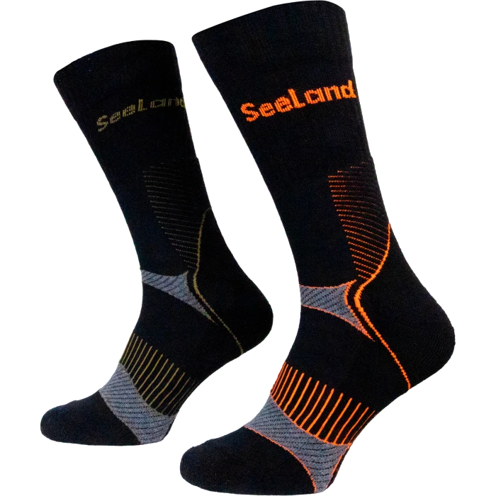 Skarpety Seeland Field Coolmax Sock 2Pack Black/Dark Grey