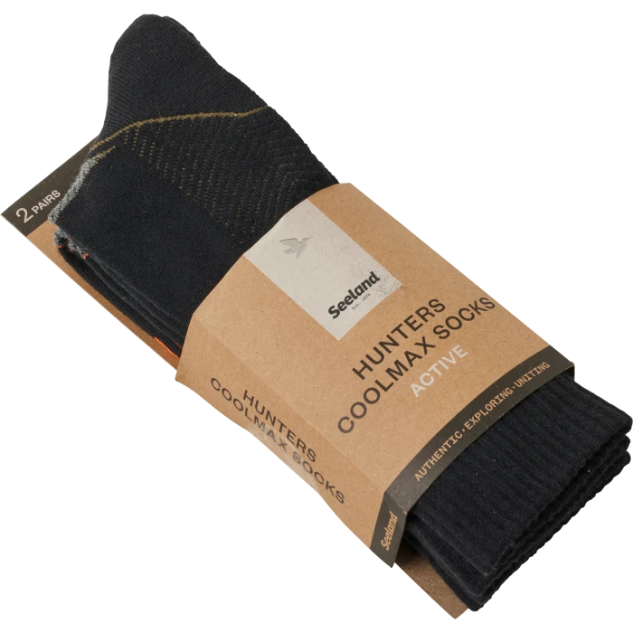 Skarpety Seeland Field Coolmax Sock 2Pack Black/Dark Grey