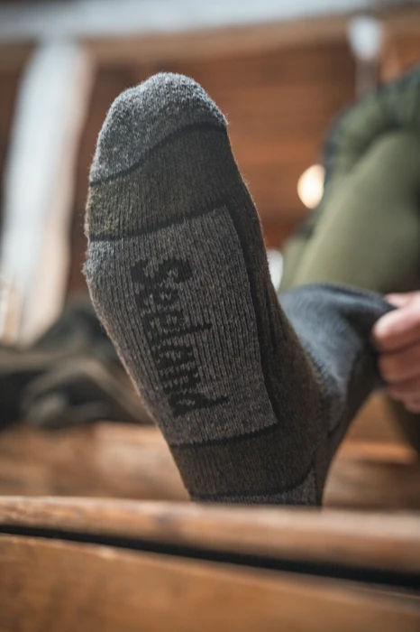 Skarpety Seeland Field Thermo Sock 2Pack Pine Green Melange/Grey Melange