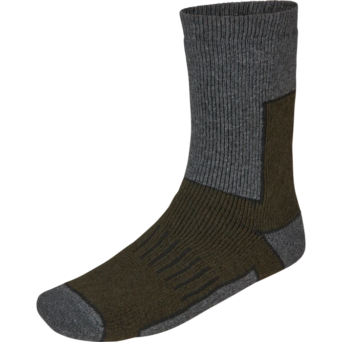 Skarpety Seeland Field Thermo Sock 2Pack Pine Green Melange/Grey Melange