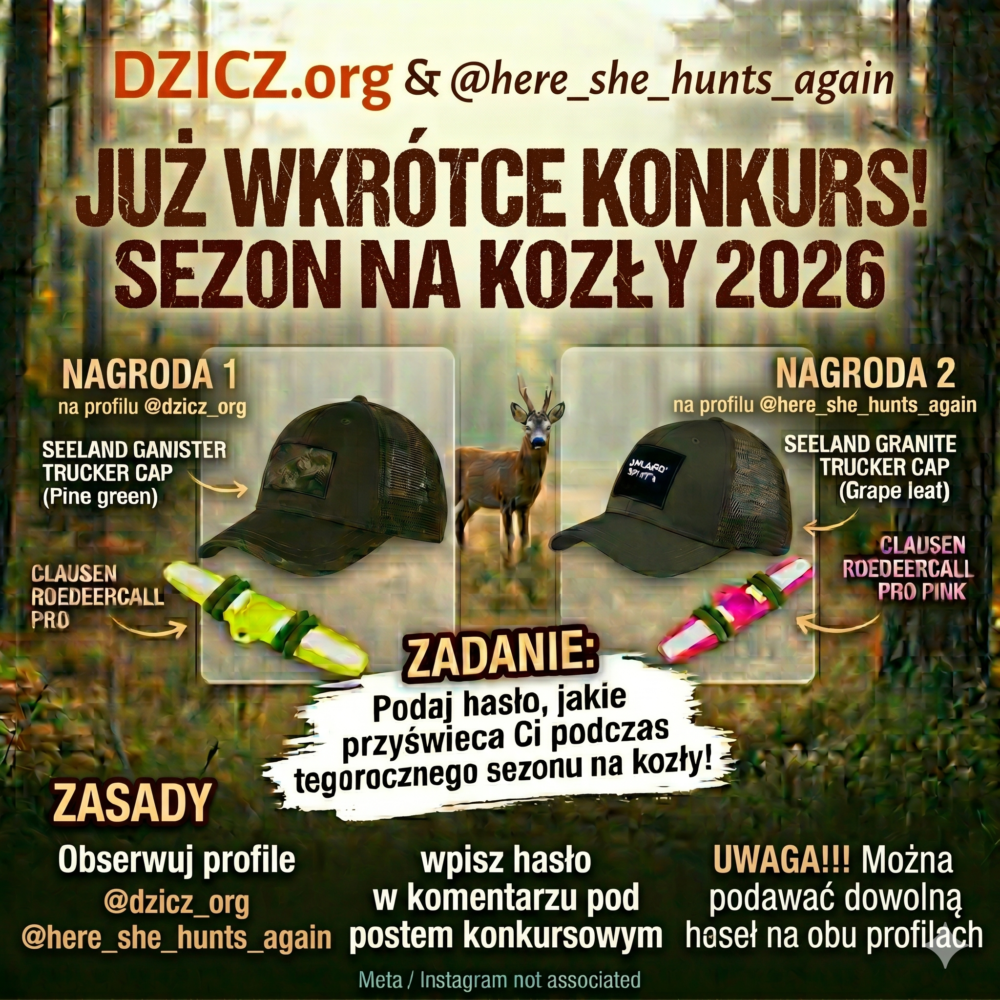 Konkurs: Podaj hasło, jakie przyświeca Ci podczas tegorocznego sezonu na kozły.